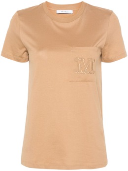 Max Mara: Коричневая футболка 