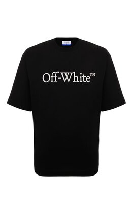 Off-White: Хлопковая футболка 