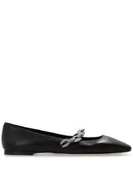 Jimmy Choo: Чёрные балетки  Diamond