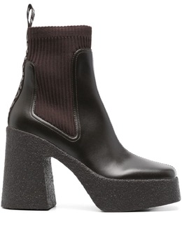 Stella McCartney: Коричневые ботинки  Skyla