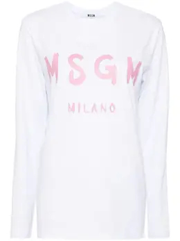MSGM: Футболка с принтом 