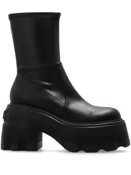 Casadei: Чёрные ботинки 