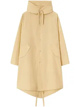 Jil Sander: Пальто  Drawstring с принтом