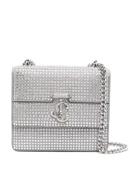 Jimmy Choo: Серебристая сумка  Varenne