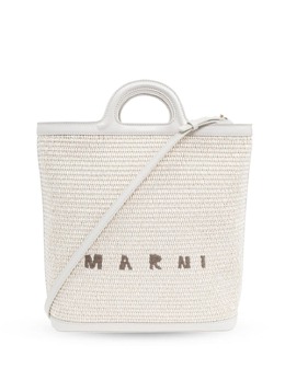 Marni: Белая сумка-шоппер 