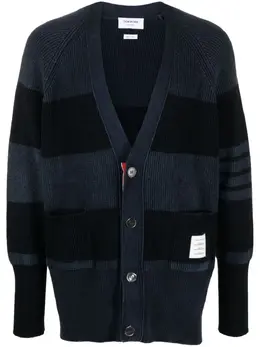 Thom Browne: Кардиган  4-Bar в полоску