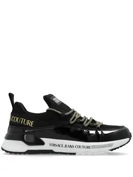Versace Jeans Couture: Чёрные кроссовки 