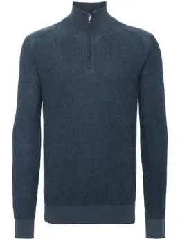 Brioni: Голубой свитер 