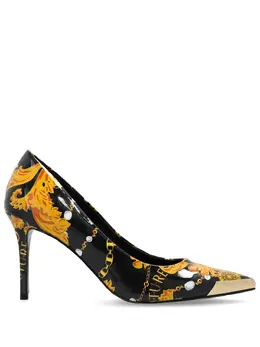 Versace Jeans Couture: Чёрные туфли 