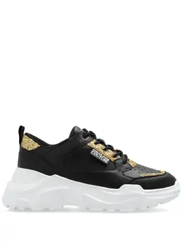 Versace Jeans Couture: Чёрные кроссовки 