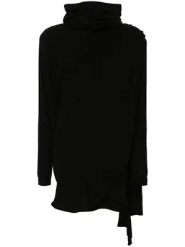 Saint Laurent: Платье с капюшоном 