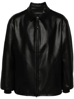 Y-3: Кожаная куртка 