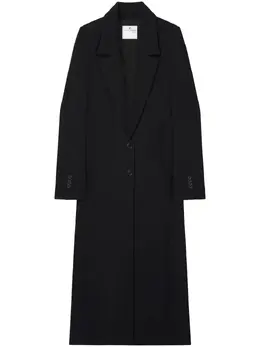 Courrèges: Чёрное пальто 