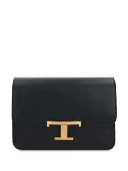 Tod's: Чёрная сумка через плечо  T Timeless