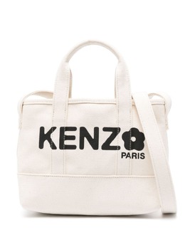 Kenzo: Сумка-шоппер с принтом 