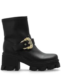 Versace Jeans Couture: Чёрные ботинки 