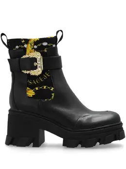 Versace Jeans Couture: Чёрные ботинки 