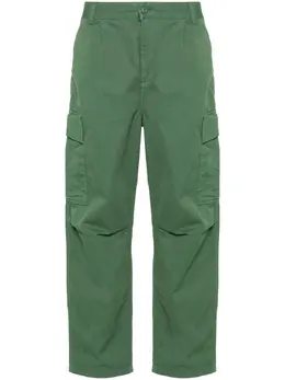 Carhartt WIP: Зелёные брюки 