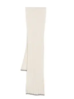 Brunello Cucinelli: Белый шарф 