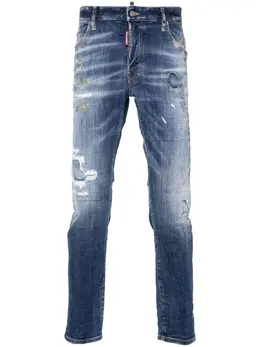 DSQUARED2: Рваные джинсы  Skater