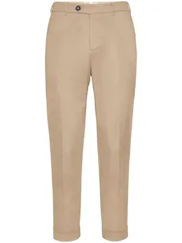 Brunello Cucinelli: Бежевые брюки 