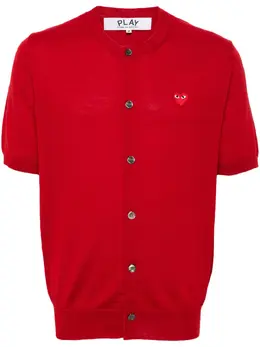Comme Des Garçons Play: Кардиган  Heart из шерсти