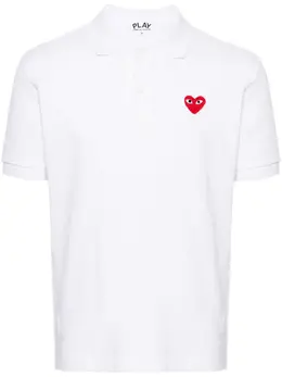 Comme Des Garçons Play: Белое поло  Heart