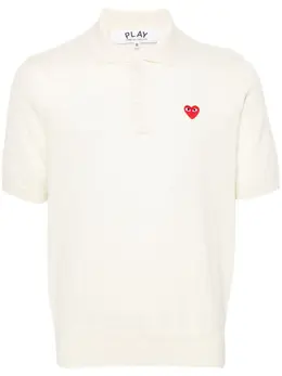 Comme Des Garçons Play: Поло  Heart из шерсти