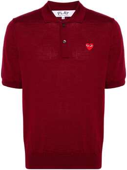 Comme Des Garçons Play: Поло  Heart из шерсти