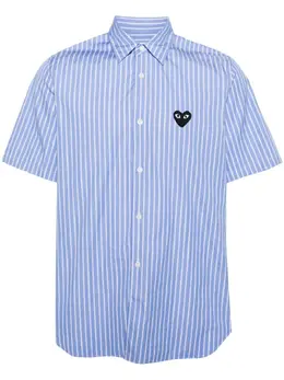 Comme Des Garçons Play: Рубашка  Heart в полоску