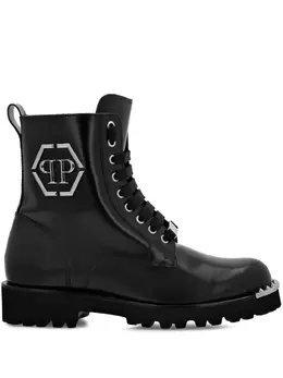 Philipp Plein: Чёрные ботинки 