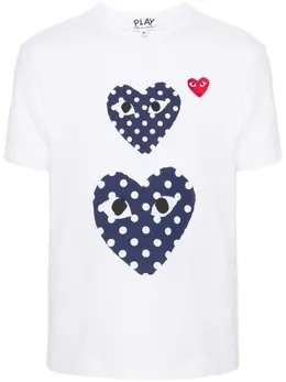 Comme Des Garçons Play: Хлопковая футболка  Heart