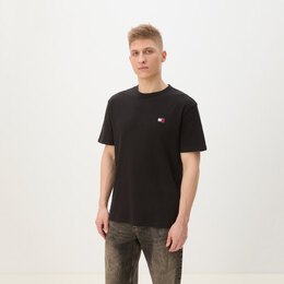 Tommy Jeans: Чёрная футболка 