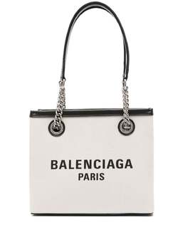 Balenciaga: Светлая сумка-шоппер  Free