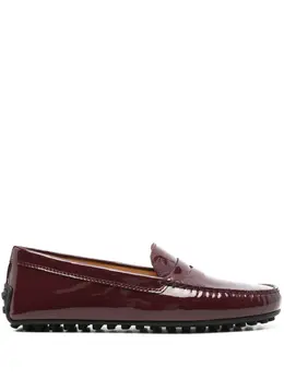 Tod's: Бордовые лоферы 
