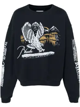 RHUDE: Свитшот с принтом 