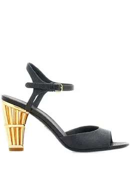 Ferragamo: Чёрные сандалии 