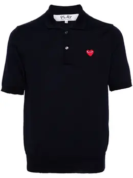 Comme Des Garçons Play: Поло  Heart из шерсти