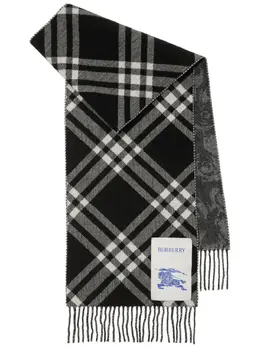 Burberry: Шарф с принтом 