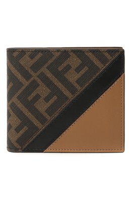 Fendi: Коричневый кошелёк 