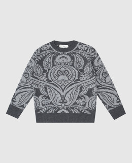 Etro: Серый свитер 