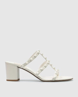 Valentino: Білі сабо  Rockstud