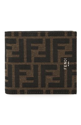Fendi: Коричневый кошелёк 
