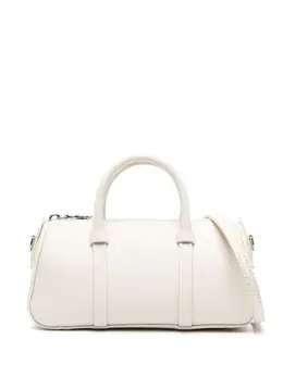 Longchamp: Серебристая сумка-шоппер 