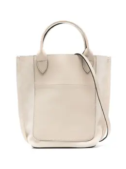 Longchamp: Белая сумка-шоппер 