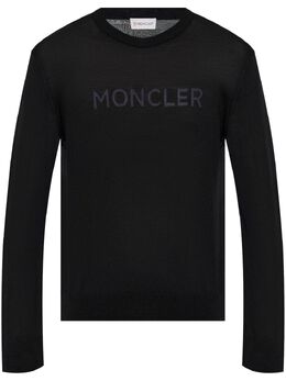 Moncler: Свитер с принтом 