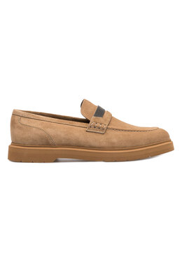 BRUNELLO CUCINELLI: Коричневые лоферы 