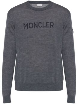 Moncler: Свитер с принтом 