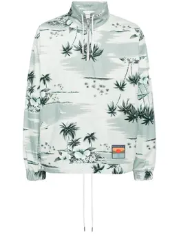 Maison Kitsuné: Куртка с принтом 