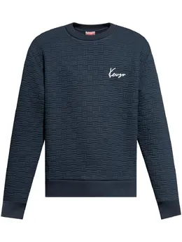 Kenzo: Голубой свитшот 